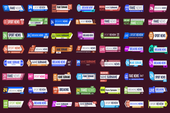 Download Lower Third TV News Bars - Premium Resources