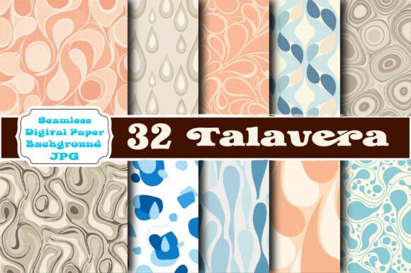 Download Talavera Digital Seamless Patterns - Talavera Collection