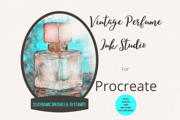 Download Vintage Perfume Procreate Ink Studio - Ink Collection