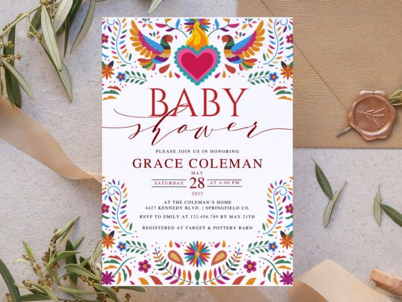 Download Mexican Theme Baby Shower Invitation - Mexican theme Collection