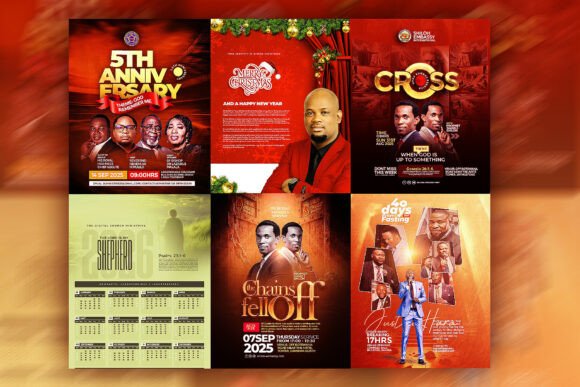 Download Church Flyer Template Bundle - Flyer Collection